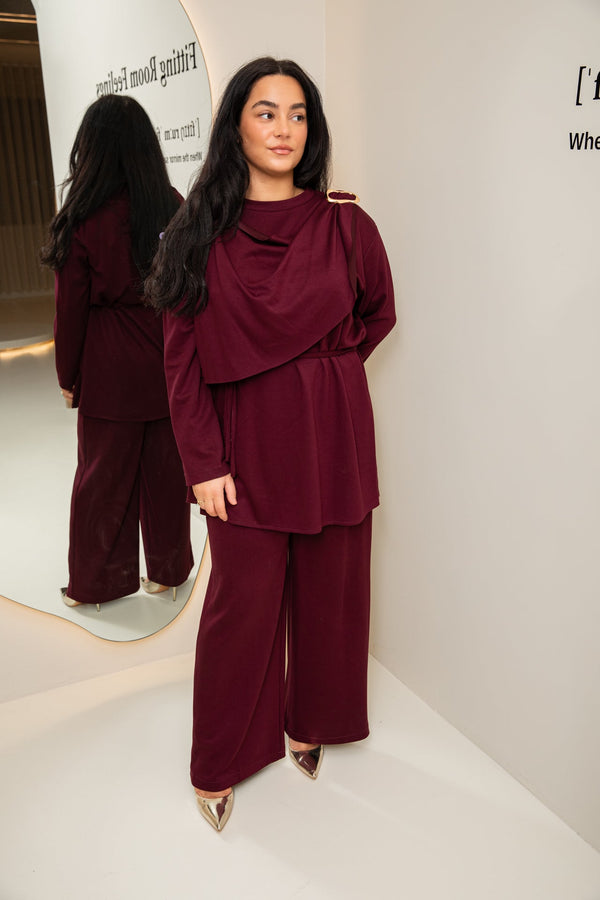 Nisa comfy set burgundy