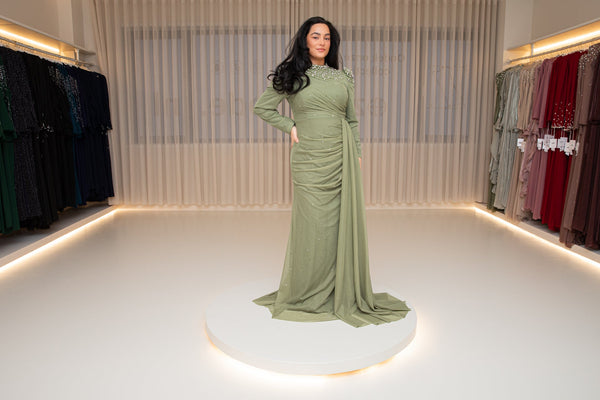 Riya dress green