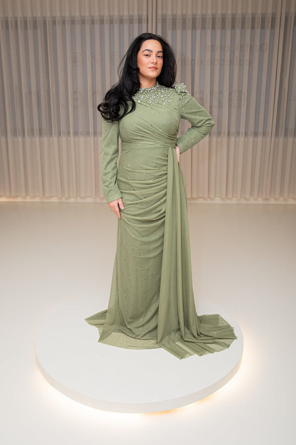 Riya dress green
