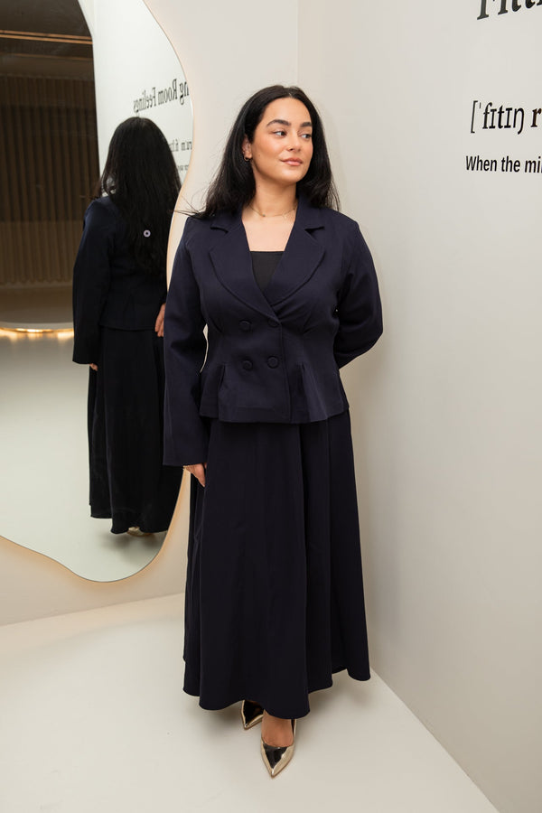 Safa skirt set blue