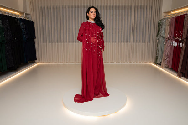 Zora dress red