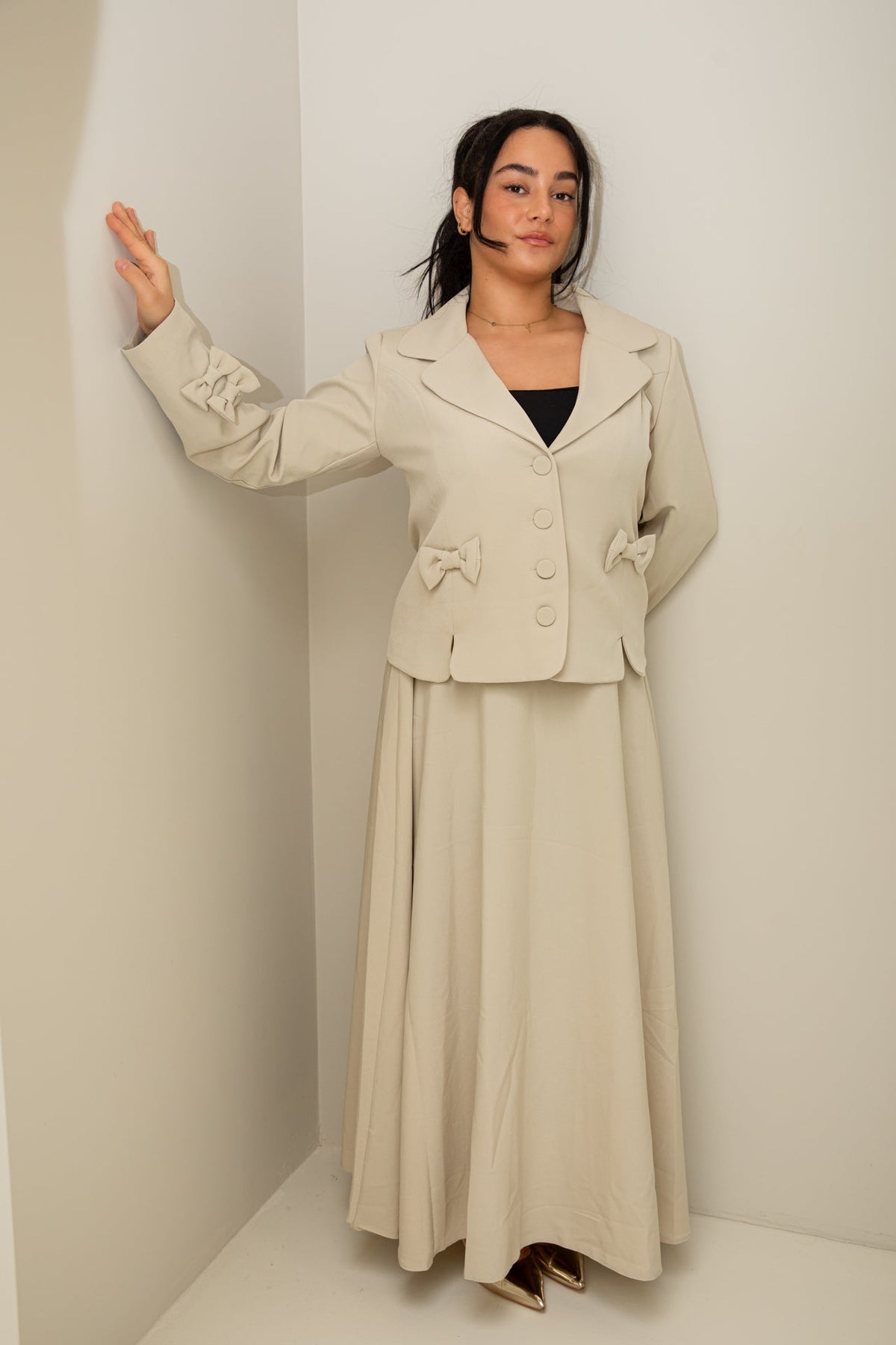 Bow skirt set - zeymode