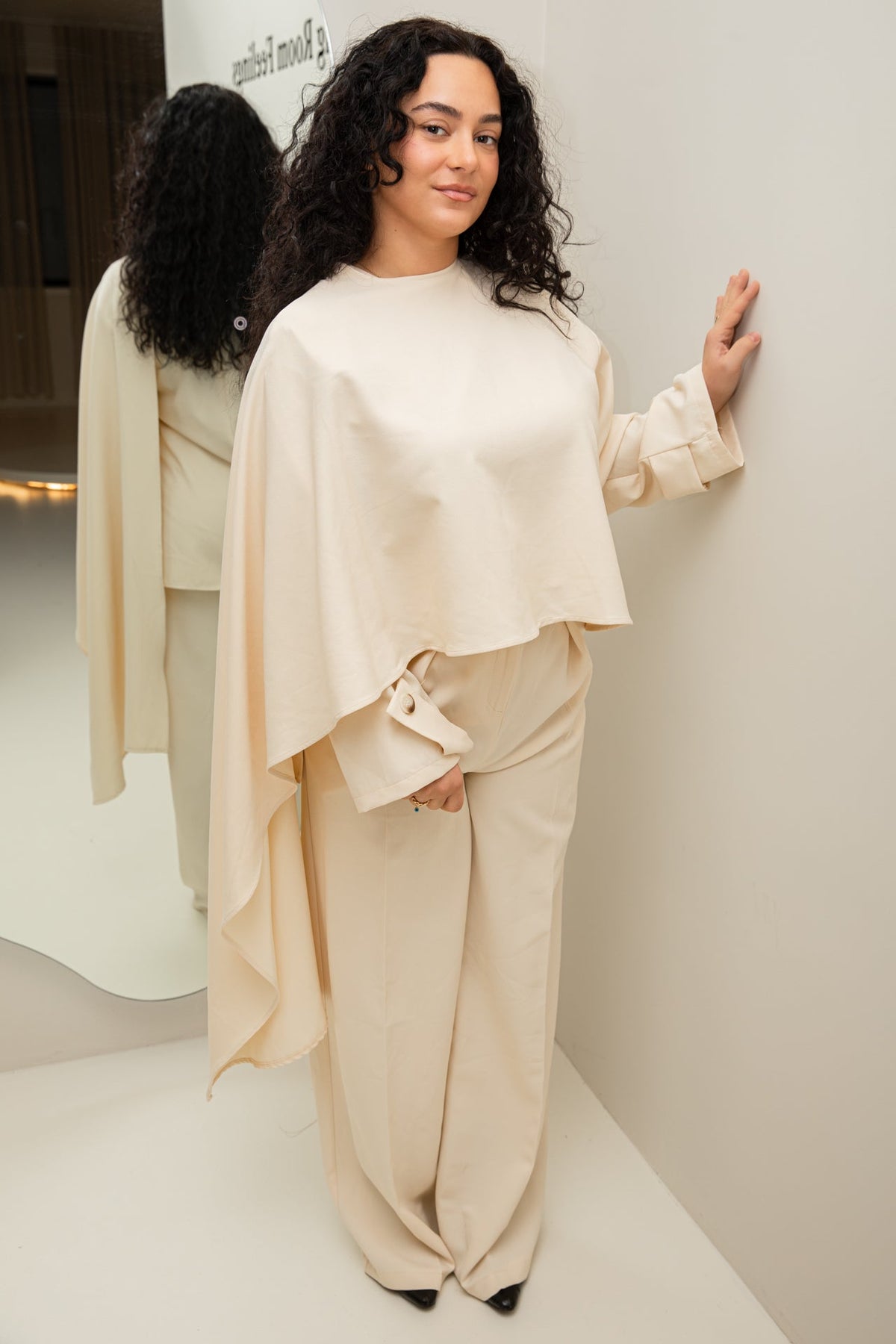 Haya pants set beige - zeymode