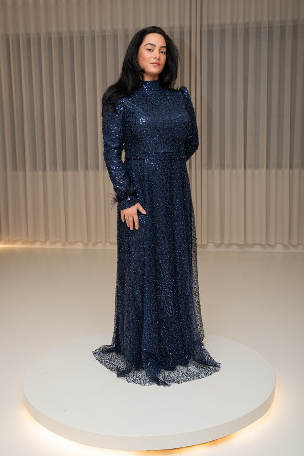 Lina dress blue