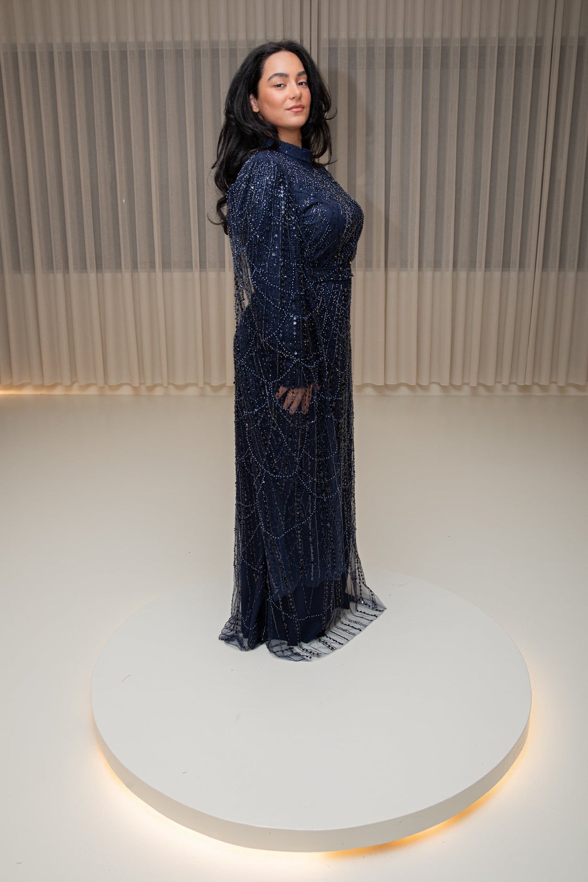 Lina dress blue - zeymode