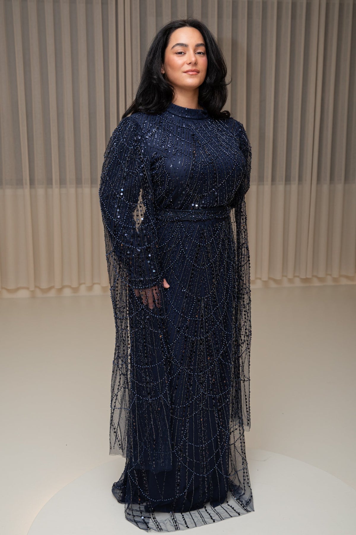 Lina dress blue - zeymode