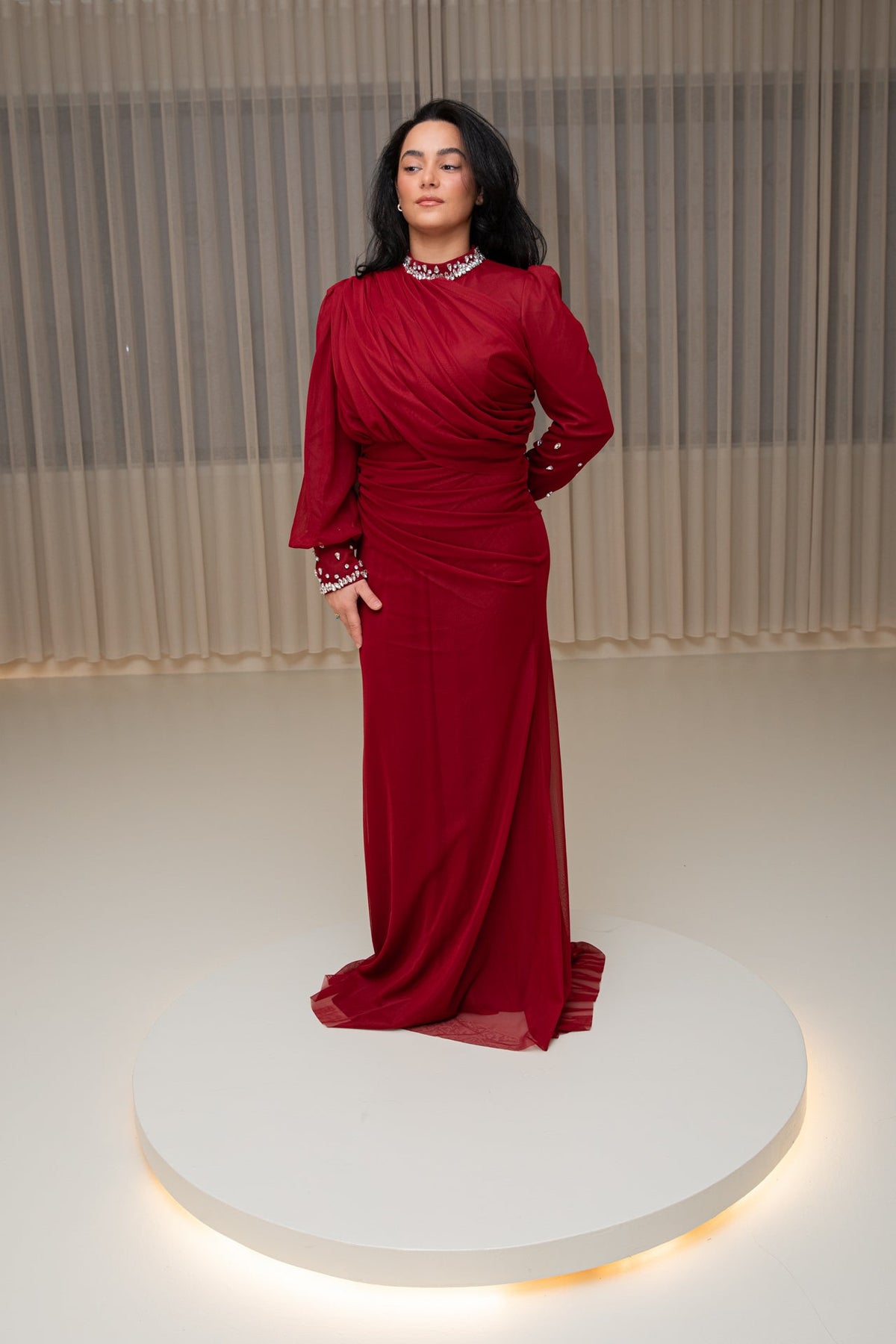 Mina dress red - zeymode