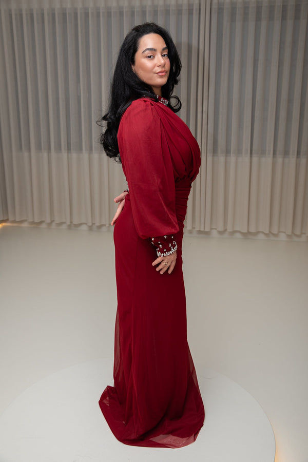 Mina dress red