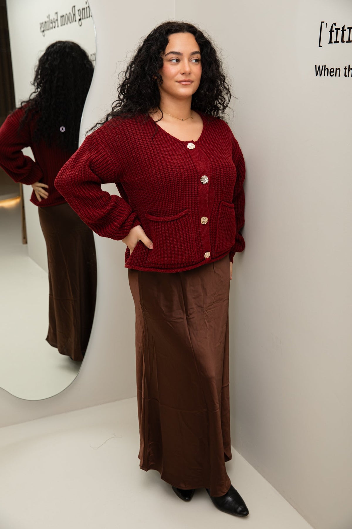 Miya vest burgundy - zeymode