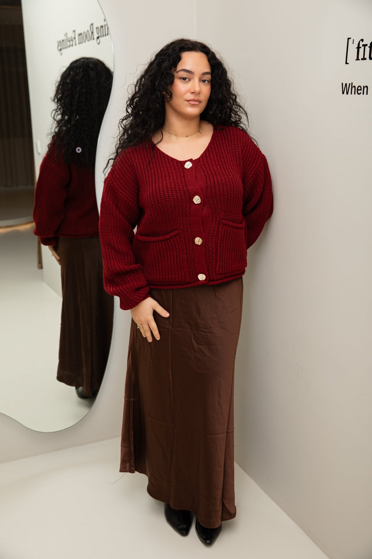 Miya vest burgundy - zeymode