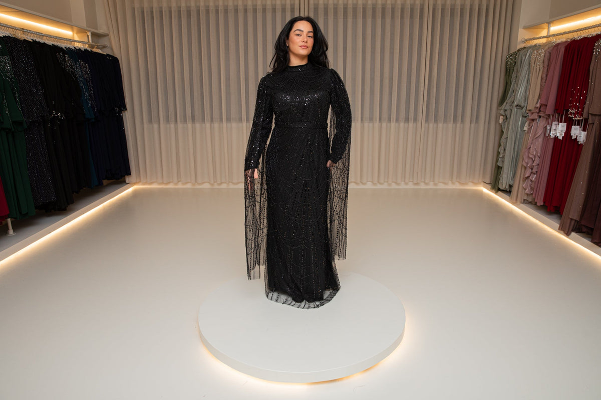 Nida dress black - zeymode