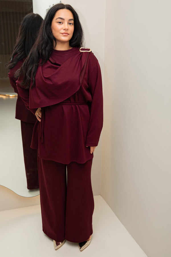 Nisa comfy set burgundy