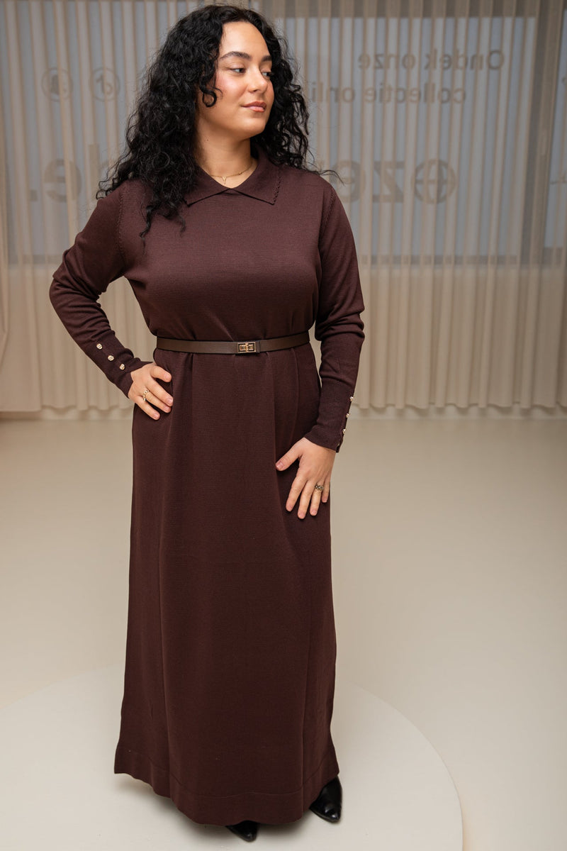 Nora dress brown