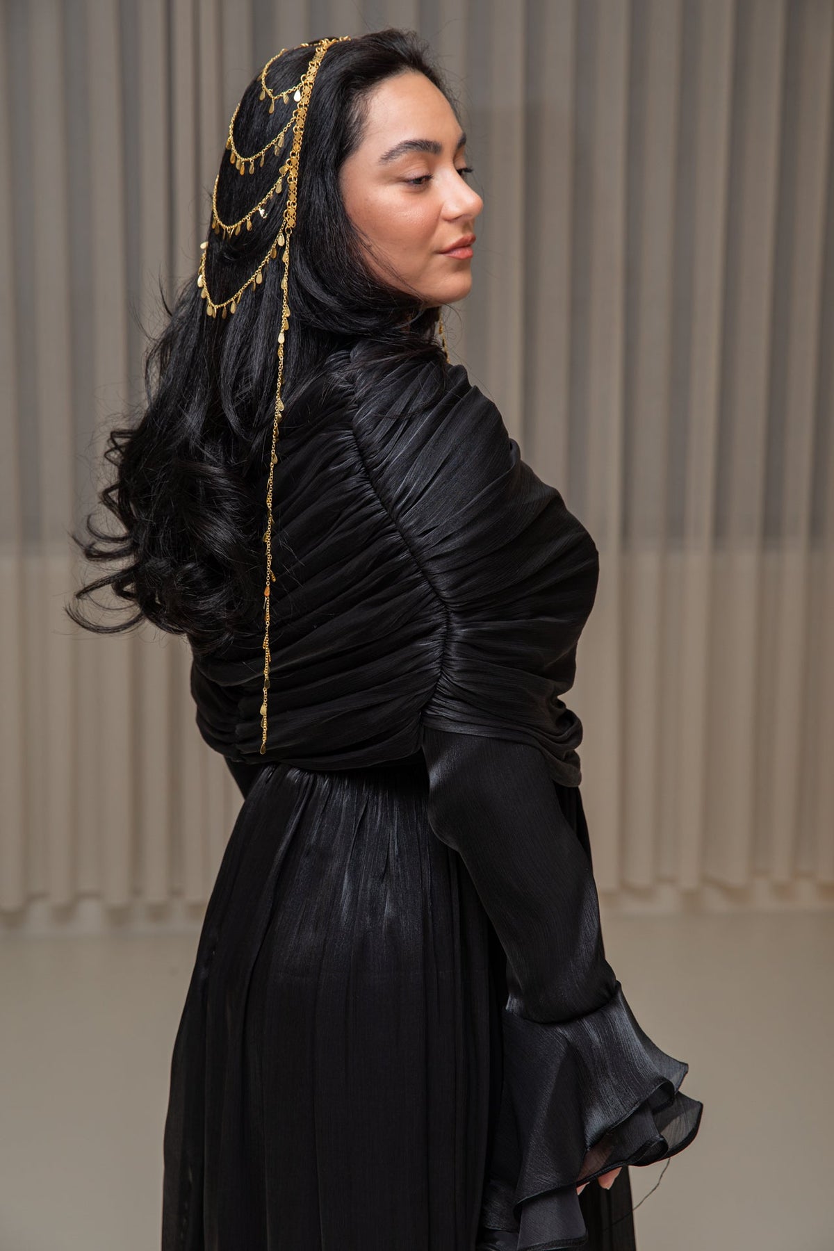 Prenses dress black - zeymode