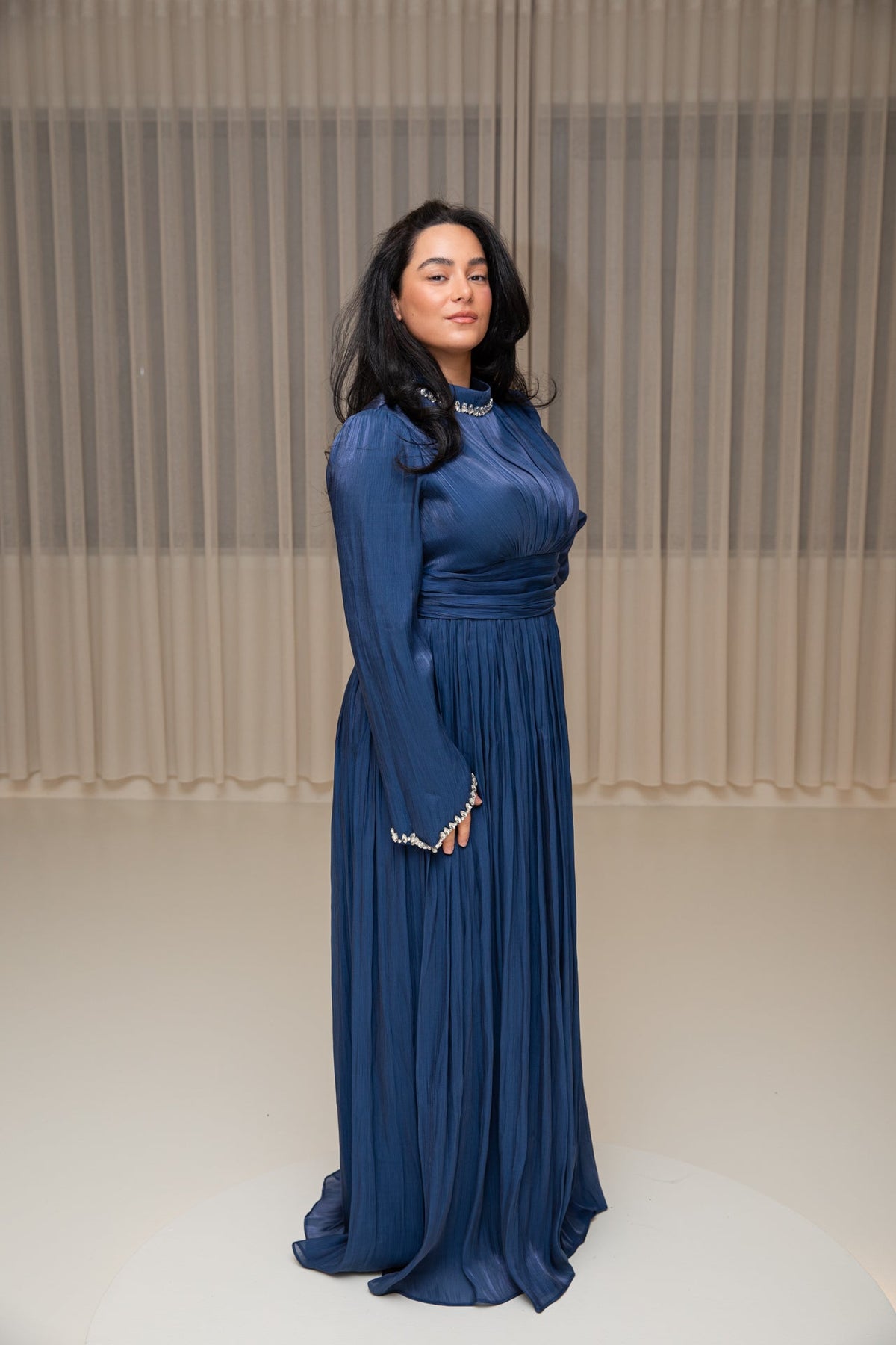 Prenses dress blue - zeymode