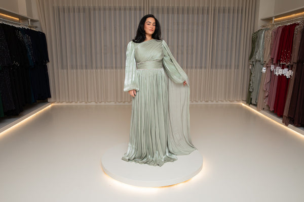 Prenses dress green