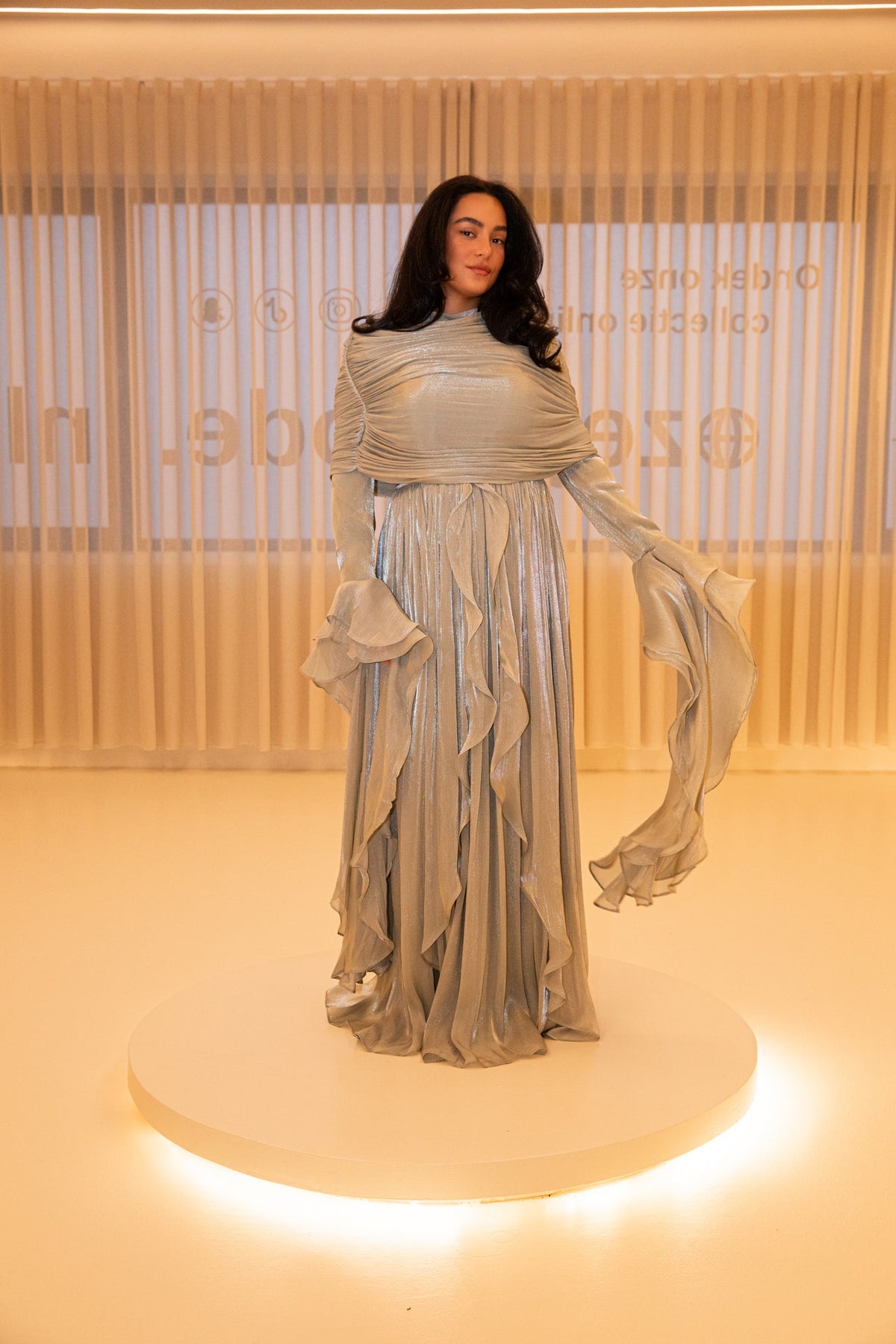 Prenses dress green - zeymode