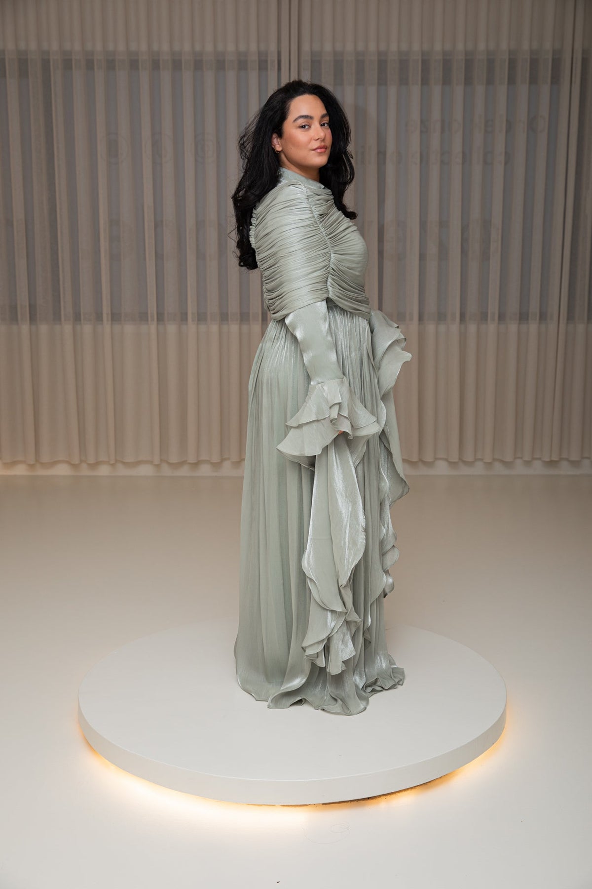 Prenses dress green - zeymode