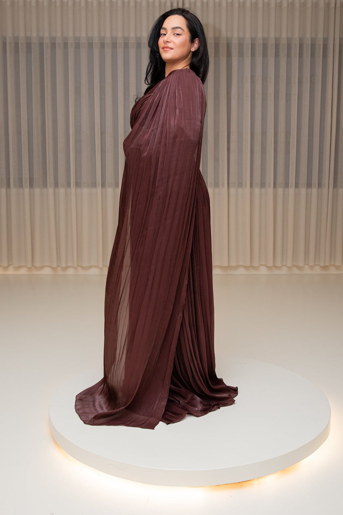 Tuana dress brown - zeymode