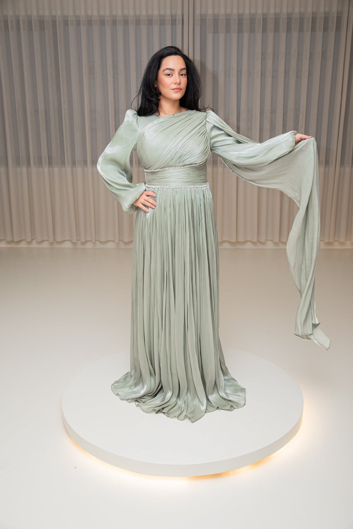 Tuana dress L Green - zeymode