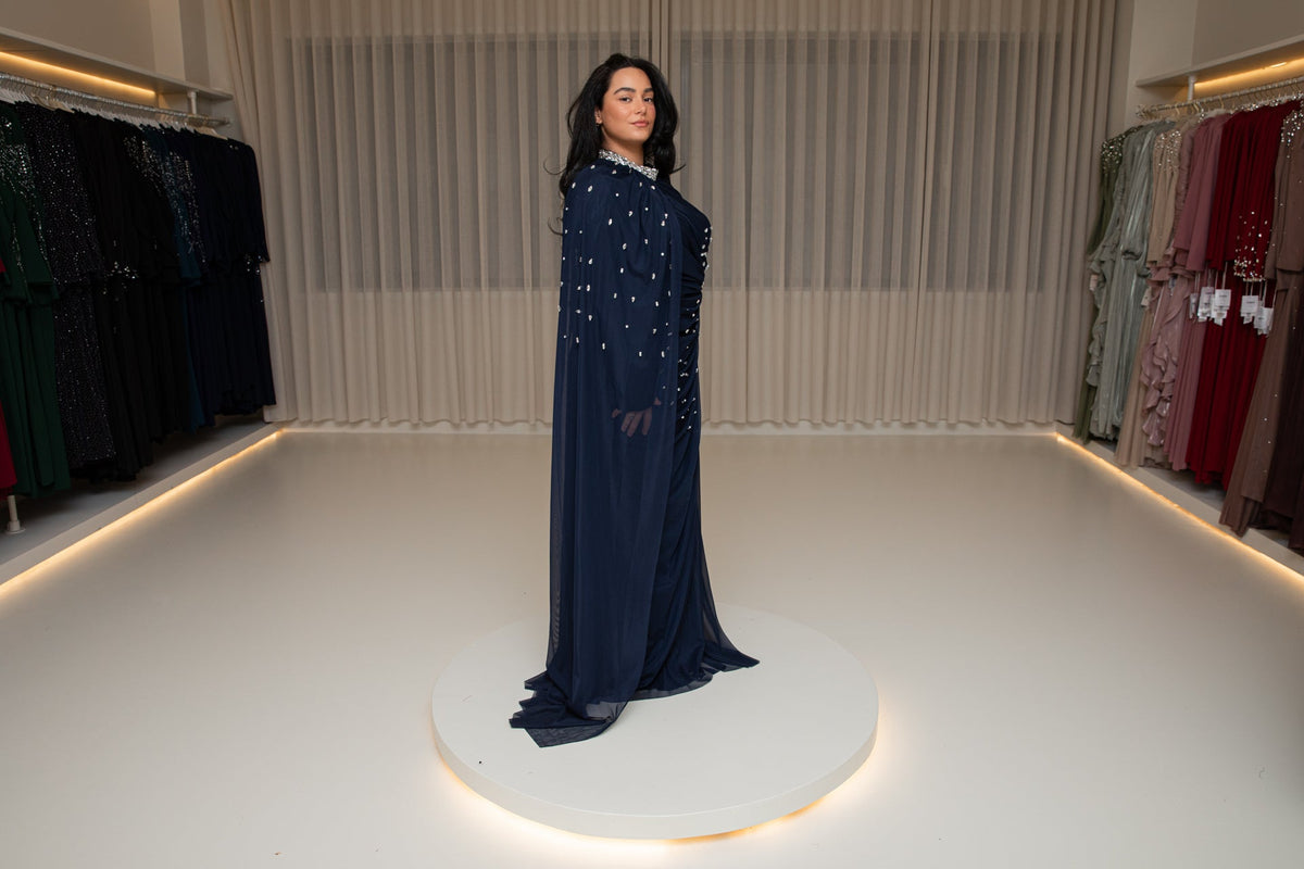 Zora dress blue - zeymode