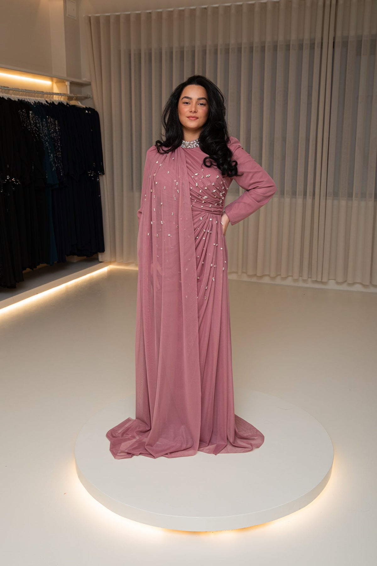 Zora dress pink - zeymode