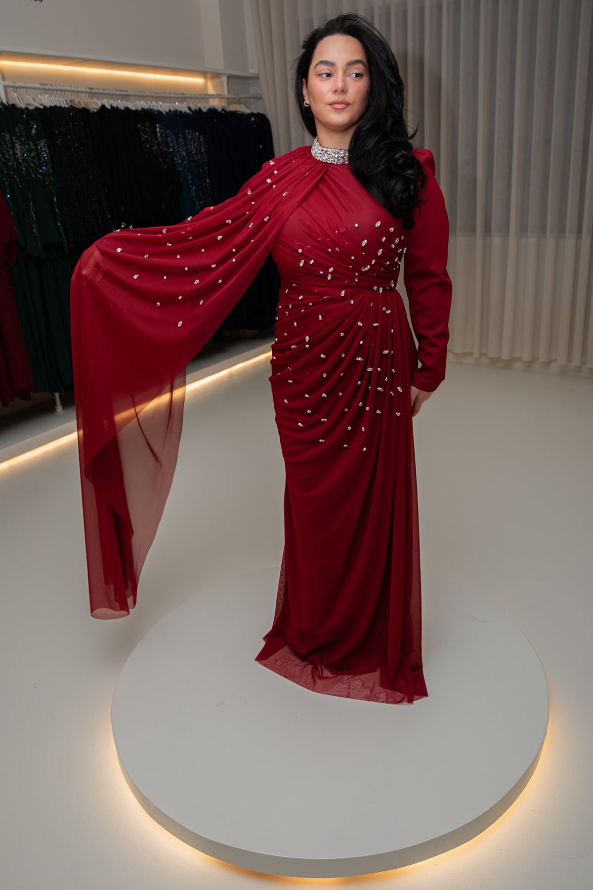 Zora dress red - zeymode