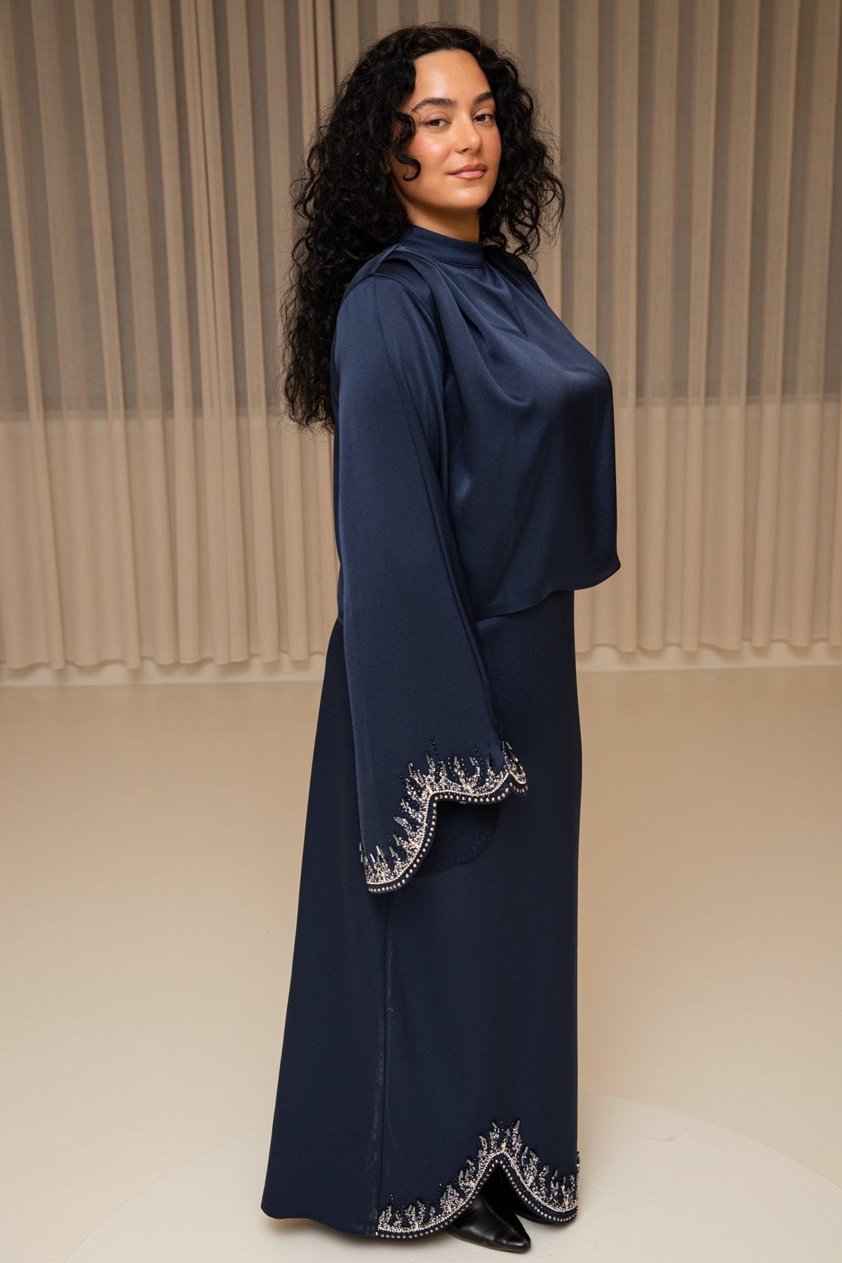 Zuya skirt set blue - zeymode
